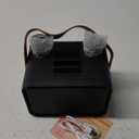 Karaoke Machine,Portable Bluetooth Speaker with 2 Wireless Microphone for Adults & Kids with LED Lights, Karaoke Microphone with PA System Supports USB/TF/AUX,Gift for Party (Black)