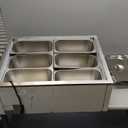 VEVOR Commercial Food Warmer, 1500W Electric Stainless Steel Steam Food Warmer with Lid, 6-Pan Fast Heating Countertop Buffet Bain Marie with Soup & Perforated Ladles, for Catering, Restaurant, Party