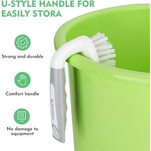 SetSail Scrub Brush, Heavy-Duty Scrub Brushes for Cleaning with Stiff Bristles Cleaning Brush for Shower, Bathroom, Carpet, Kitchen and Bathtub Scrubber - 1 Pack