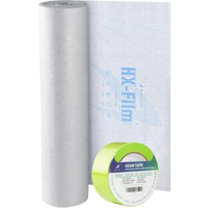 39" x200' Heavy-Duty Floor Protection | Construction Grade Carpet Protector | Drop Cloth Plastic Film for Hardwood Floors | Waterproof Painters Covering with No Residue(Ice Blue)