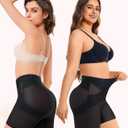 Gotoly Shapewear Tummy Control Mid-Waist Body Shaper Shorts Butt Lifting Panties Shapewear Shorts (Black, S)