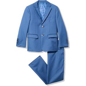Isaac Mizrahi Boys Isaac Mizrahi Boys' Slim Fit Solid 2pc Suit (5, Cobalt Blue)