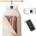 Portable Clothes DryerMini Laundry Dryers with Remote Control, Small Compact Foldable Electric Drying Machine with Dry Bag for Travel,RV, Home,Apartment, Standard Model