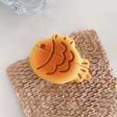 Earphone Case for AirPods Pro/Pro 2, Cute Creative Taiyaki Fish Cookie Shape Soft TPU Silicone Case, Lucky Taiyaki Food Biscuit AirPods Pro 2 Cover Protective Skin Protector