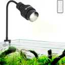 Lominie LED Aquarium Light Full Spectrum 15-60 Adjustable Aquarium Focus Light Spotlight for Saltwater Freshwater Fish Tank