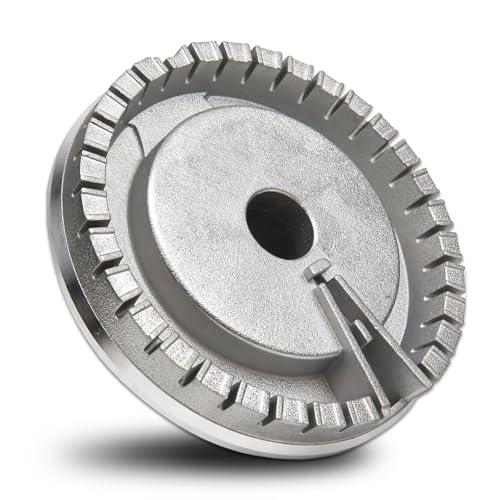 WB16X24722 Oven Gas Range Extra Large Surface Burner Base Compatible with GE Haier JGBS66DEK4WW JGBS66DEK3BB JGP3030Sl1SS, WB16X24722 Surface Range Burner Base Replace 4454597 PS11726674 AP5986249