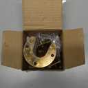 FIRJOY 2Pcs Heavy Duty Stainless Steel Closet Rod Bracket Holder (Gold, 1-1/4")