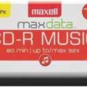 Maxell  625335, Premium Quality Noise free Surface Playback Recordable CDs 700Mb Storage  32x, Write Speed 80 minutes - Blank CDs, CD Storage & Reusable Spindle Case Holder  30 Pack