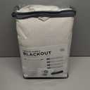 100% Blackout Shield Linen Blackout Curtains for Bedroom 102 Inches Long, Back Tab/Rod Pocket Living Room Drapes, Thermal Insulated Blackout Curtains 2 Panels Set, 50" W x 102" L,Cream