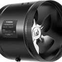 VIVOSUN Inline Booster Duct Fan 8 420 CFM, HVAC Exhaust Ventilation Fan with Low Noise for Basements, Bathrooms, Kitchens, Attics, Grow Tents, Black
