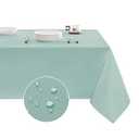 Veblandy Tablecloth Rectangle Waterproof Spill-Proof Wrinkle-Free Table Cloth Washable, Kitchen Dining Tabletop Decoration, Fabric Table Cover for Indoor and Outdoor Use, 54 x 78 Inch, Turquoise