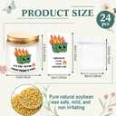 Nuanchu 72 Pcs Dumpster Fire Appreciation Gifts for Coworker Employee Anxiety Relief Gift Bulk 24 Scented Aromatherapy Candles 24 Dumpster Fire Cards and 24 Organza Bag for Team