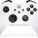 Dinosoo Wireless Controller for Xbox Series X/S/Xbox One, Android/PC Steam, Bluetooth Dual Vibration Turbo Function 3.5mm Headphone Jack Macro Function White