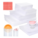 540Pcs Dish Packing Supplies for Moving, 270 Cushion Foam Wrap Pouches & Sheets 4 Sizes (16x12", 12x12", 12x7.8", 7.8x7.8") with 270 Fragile Stickers Plate Packing Sleeves for Fragile Shipping Storage