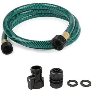FUNJEE Garden Hose Leakproof for Gardener: 1/2” PVC Water Hoses with GHT Fittings - 5 FT No Kink and Flexible for Outdoor Watering