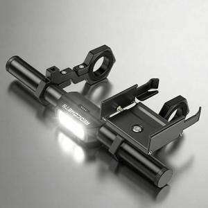 Redcomet Bike Handlebar Extender with Rechargeable Headlight, 800 Lumens USB Bike Light, 9.05" Aluminum Alloy Waterproof Bicycle Extension Bracket Accessories for Bicycle, E-Scooter
