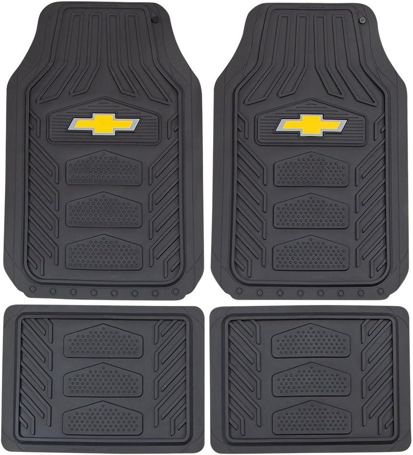 Plasticolor Chevrolet Weatherpro 4 Piece Floor Mats Set, Floor Mats by Plasticolor (001664R03), Black, One Size