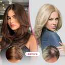 REECHO 10" Real Human Hair Topper for Women with Thinning Hair, Clip-in Crown Hairpiece for Instant Volume and Gray Root Coverage Real Hair Toppers Wiglett, Swiss Base, Salt & Pepper