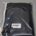 INOVADAY 100% Blackout Curtains 84 Inches Length 2 Panels Set, Back Tab/Rod Pocket Linen Black Out Curtains for Bedroom, Thermal Insulated Window Drapes - Black, W50 X L84