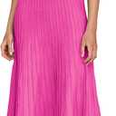 ARTFREE Womens Ribbed Knit Summer Maxi Dresses Tie Straps Square Neck Party Long Dress Rose Red XL