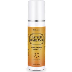 Leather Cleaner Degreaser  Quick Spray & Wipe Formula for Car Seats, Sofas, Handbags, Jackets & Shoes  Removes Grease & Oil, Gentle Leather Care, No Residue, Easy to Use