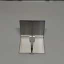 Extra Slim Stainless Steel Cigarette Case Holds 9 Cigarette (Regular Size 84mm and King Size) (Silver)