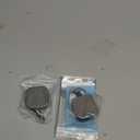 FEELSO Badge Holder Reel Retractable, Metal Heavy Duty Badge Holder with Belt Clip Key Ring and 6pcs Plastic ID Card Holders, Steel Wire Cord Up to 25 inch (2 Pack)