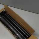 Haryaers Black Long Curtain Rod Tension Shower Curtain Rods 30 to 120 inch Adjustable Spring Heavy Duty Rods for Bathroom Windows Outdoor No Drill No Slip Spliced and Telescopic Design