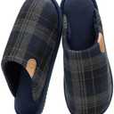 GOEWY Men's Slippers Cozy House Slippers, Warm Soft Indoor Outdoor Cotton Slipper for Men with Memory Foam Gifts for Men Him Dad 40-41