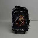 Boys Rolling Backpack for Kids - Soccer Kids Rolling Backpack with Wheels for Elementary Middle School Students - Sport Roller School Bookbag Aged 6-18, Wheeled Travel Bag Large Capacity