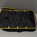 12-inch Tool Bag, Hand Tool Storage Organizer Bag for Men, Multi-purpose Work Tote for Repairman, Electrician, Carpenters, Handyman, Home Tool Organizer with Thick Padded Bottom, Black