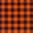 2 x IHR Ideal Home Range Cocktail Napkins Disposable 3-Ply Paper Party Napkin Pack, 5" x 5", Buffalo Check (Orange), 20-Count