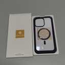 Miracase Magnetic for iPhone 14 Pro Max Case 6.7 inch, (Compatible with MagSafe) Upgrade Full-Body Clear Phone Bumper Case with Built-in 9H Tempered Glass Screen Protector, Magnetic Purple