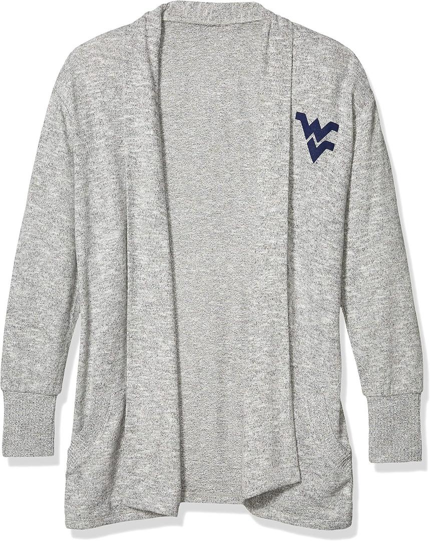 chicka-d Women's Cozy Fleece Cardigan Heather Grey Medium