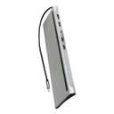 HELIX 5-in-1 USB-C® Docking Station in Silver