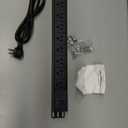 QBA 8 Outlet Metal Power Strip with USB C PD 20W, Heavy Duty Wide Spaced Outlets, Wall Mount for Home Office Garage Workshop, 6ft Cord, Black