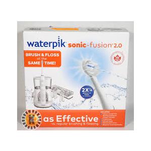 Waterpik Sonic-Fusion 2.0 Professional Flossing Electric Toothbrush with Water Flosser Combo In One, White SF-04