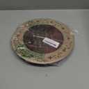 CVHOMEDECO. Primitive Vintage Dance in the Rain Wood Decorative Plate Display Wooden Plate Home Dcor Art, 9-3/4 Inch