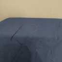 Reversible Solid Color Cotton Cooling Comforter,Lightweight Breathable Blanket for Air-Conditioned Rooms&All-Season. Blue, 104''×90''