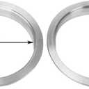 BLACKHORSE-RACING 4" Inch V Band Clamp with Stainless Steel Flange 4 Inch V Band Bolt Clamp with 2 Male Female Flanges for Turbo Pipe Performance Exhaust Sysformance Exhaust Pipes
