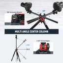 NEEWER 72 inch Camera Tripod Monopod with Center Column and Ball Head Aluminum, Arca Type QR Plate, Bag, Horizontal Tripod Overhead Camera Mount for DSLR Camera, Video Camcorder, Max Load: 33lb