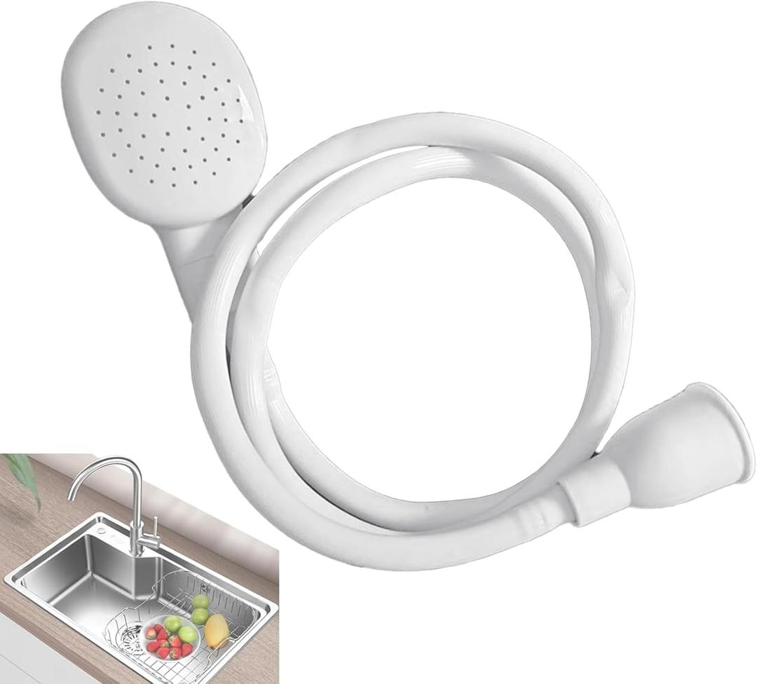 3.28FT Sink Spray Hose,Portable Sink Hose Sprayer, Shampoo Sprayer Hand Heldhead Shower Spray for Bathing Baby,Pets,Washing Hair,Rinsing Vegetables