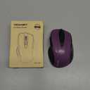 TECKNET Wireless Mouse, 2.4G Ergonomic Optical Mouse, Computer Mouse for Laptop, PC, Computer, Chromebook, Notebook, 6 Buttons, 24 Months Battery Life, 2600 DPI, 5 Adjustment Levels (Purple)