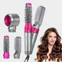 Blow Dryer Brush Set, Air Sculpt 3-in-1 Hot Air Brush Blow Dryer - Salon Blowout Styler for Curling, Volumizing & Straightening with 3 Interchangeable Heads, Sleek & Frizz-Free Hair, ALCI Safety Plug