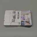 Amerdeco 10 Pack Matte Black Cabinet Knobs 1.46 Inch(37mm) Single Hole Cabinet Handles Rectangle Dresser Knobs Drawer Knobs and Pulls for Bathroom Cabinets