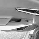 YOUTOOCAR Window Switch Panel Trim Covers Compatible with Kia EV6 2022-2026 Accessories (Wood Grain)