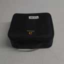 Relavel Travel Makeup Train Case Makeup Cosmetic Case Organizer Portable Artist Storage Bag with Adjustable Dividers for Cosmetics Makeup Brushes Toiletry Jewelry Digital Accessories Black