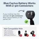 The Blue Cactus Big Battery Pack for Reclining Furniture with LED Screen and Low Charge Alerts  Wireless 5000mAh Couch Battery Pack Rechargeable for Power Recliner Power Supply