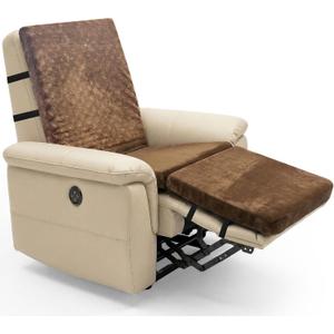 3-fold Recliner Cushions Foam Seat Chair Cushions Backrest Leg Pillow for Elderly with Adjustable Straps Removable Cover Non-Slip 3 Parts Foldable Cushions
