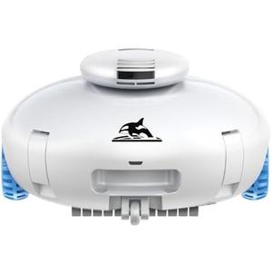 Robotic Pool Vacuum, Cordless Pool Cleaner for Above Ground/Inground Pools - 7500mAh Battery, Dual Motors, 140mins Runtime, Powerful Suction Pool Robot for Flat Swimming Pools, (2025 Upgraded)